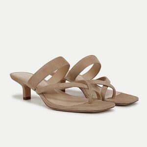 NWOT Veronica Beard Alanis Suede Sandal in Sand Size 9